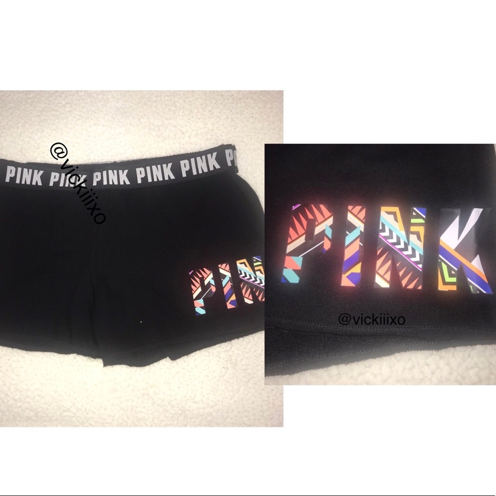 Victoria’s Secret Pink Aztec logo short